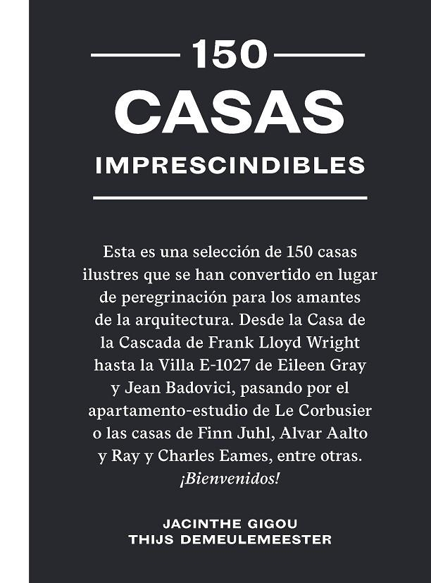 150 casas imprescindibles | 9788419043641 | Gigou, Jacinthe/Demeulemeester, Thijs | Llibres.cat | Llibreria online en català | La Impossible Llibreters Barcelona